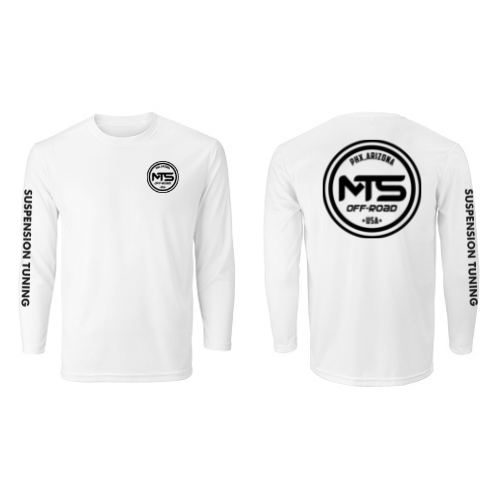 White Long Sleeve T-Shirt (Black Logo)