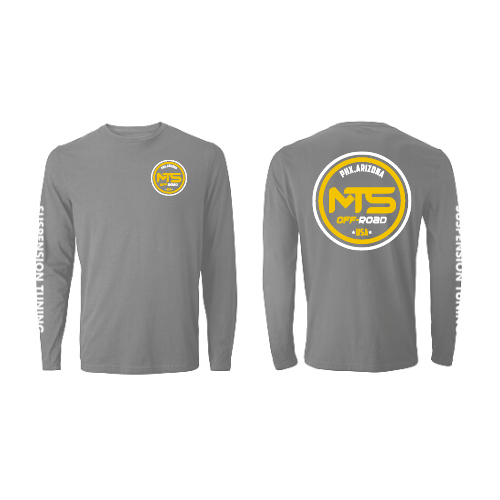 Grey Long Sleeve T-Shirt (Yellow Logo)